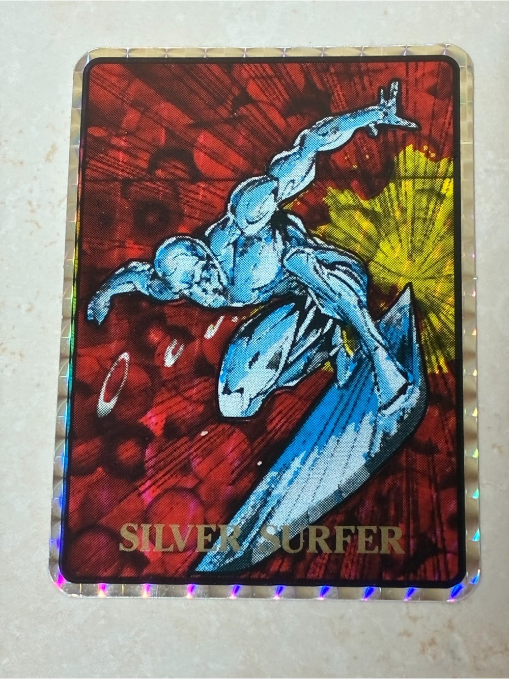 Silver Surfer Vending Machine Prism Sticker